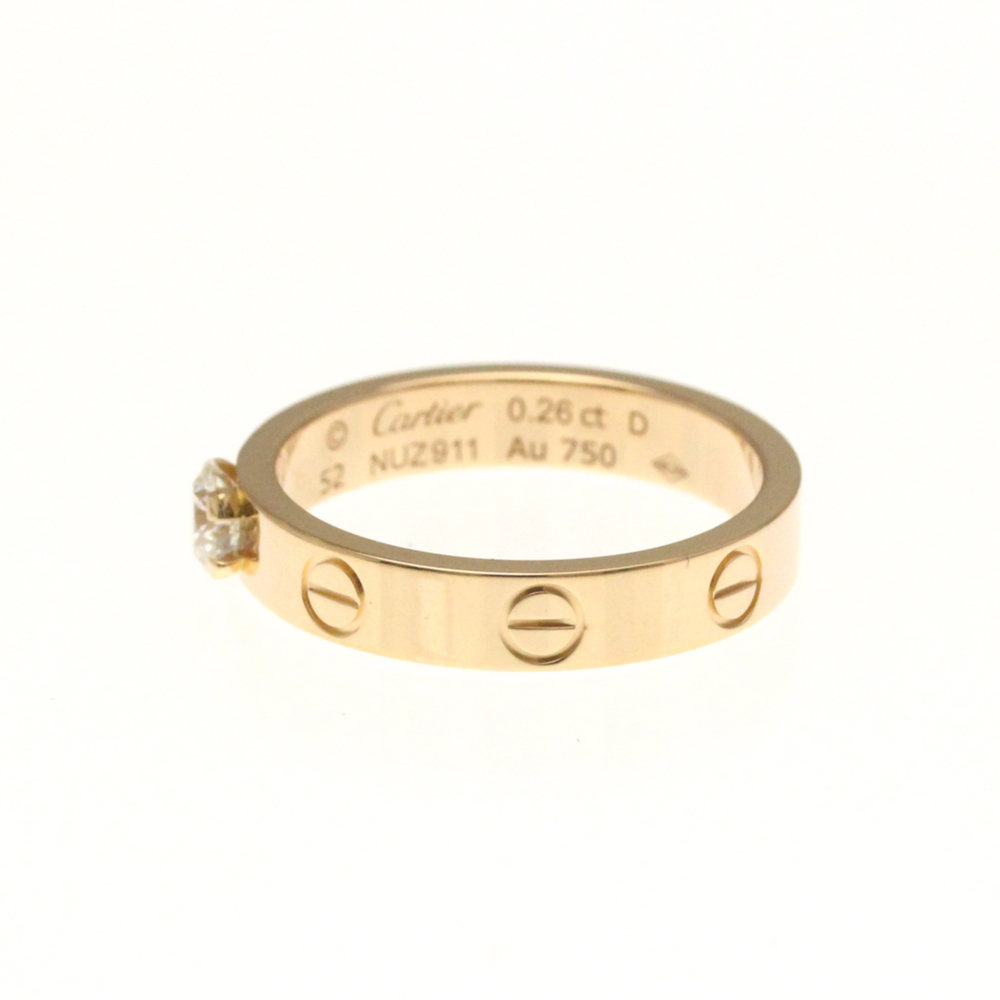 CARTIER Authentic 18k Gold Diamond Love Ring - Picture 2 of 10